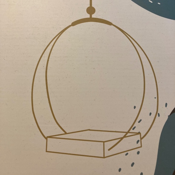 Boho Macrame Plant Hanger with Wood Base - pair - NEW - Picture 2 of 4